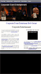 Mobile Screenshot of corporateevententertainment.biz
