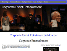 Tablet Screenshot of corporateevententertainment.biz